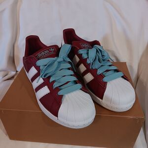 Adidas Superstar Burgundy Mens Size 11 Adidas 121573771